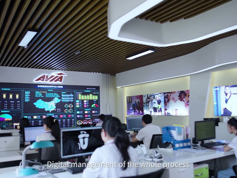 Digital production control room with wall displays
