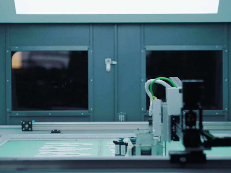 Instrumented testing equipment in a controlled room