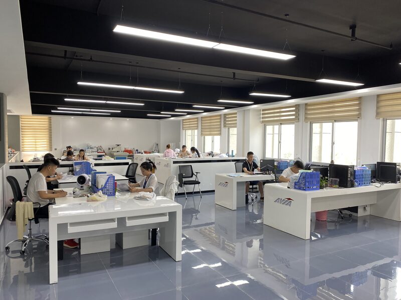 Open-plan research and development office
