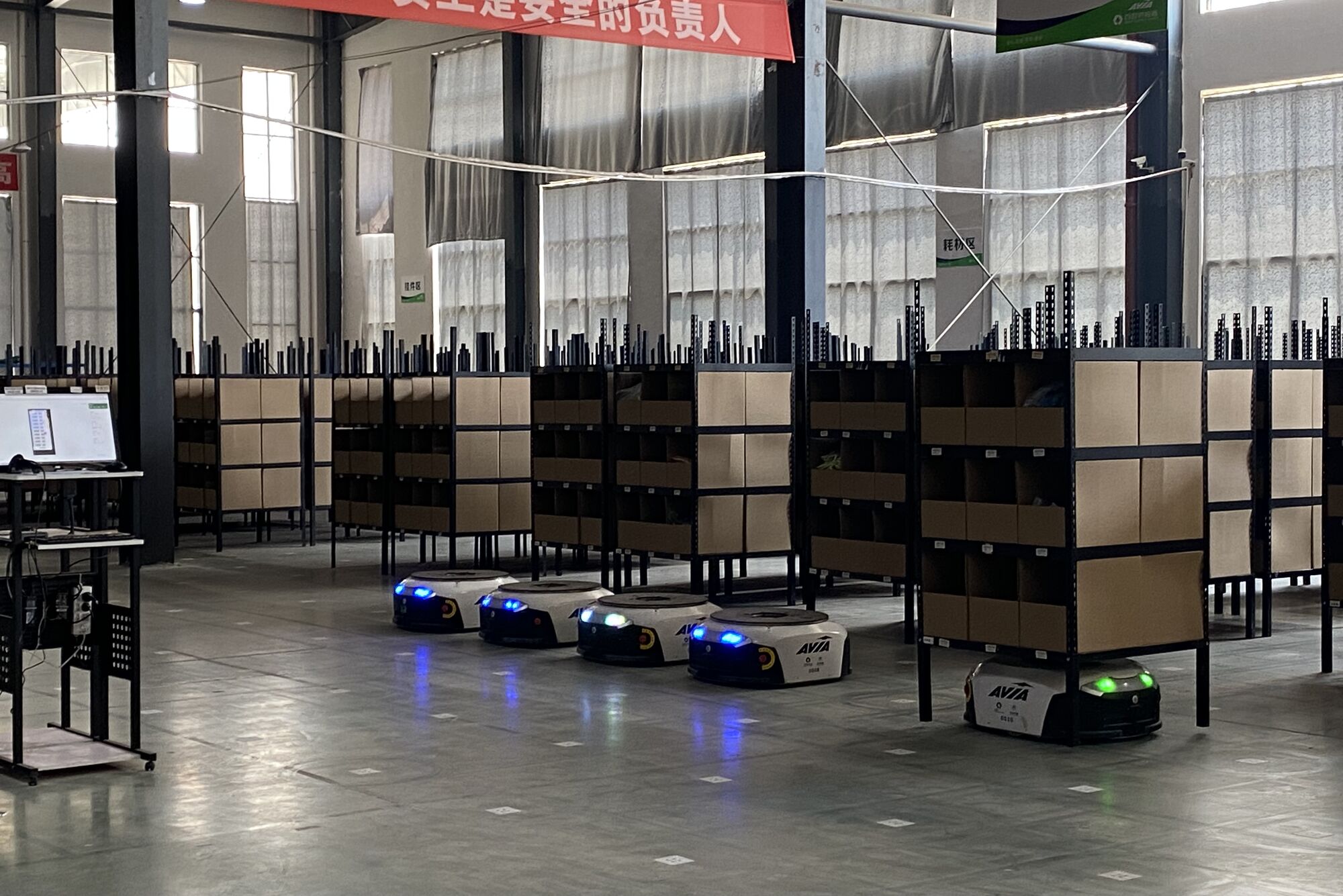 Automated warehousing for finished footwear