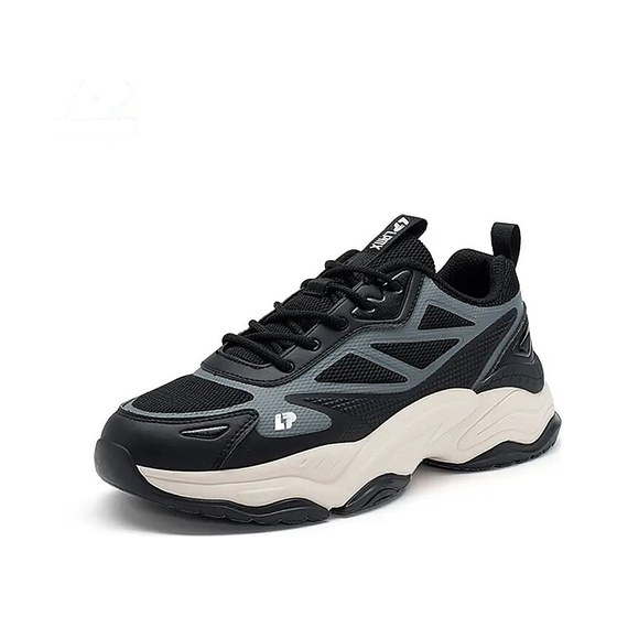 Mens Breathable Leather Mesh Sport Shoes