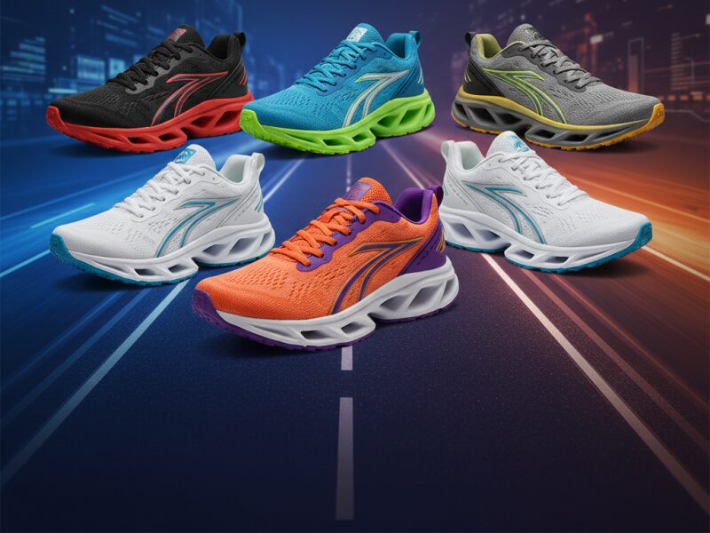 Five colourways of the ready-stock range