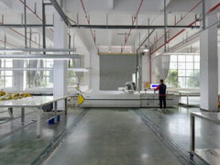 360 scene: automated cutting line